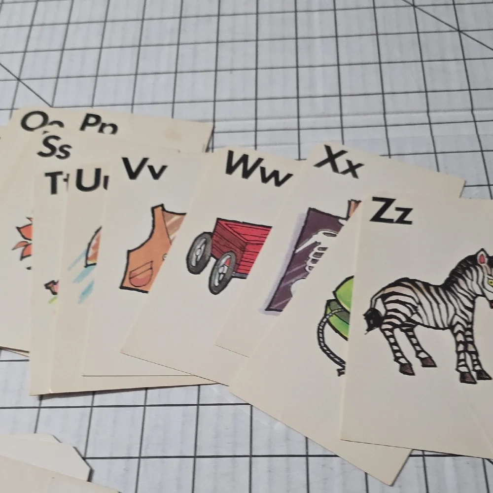 10-Sets Flash Cards Alphabet Shapes Capital Lowercase Picture Educatnl, Complete